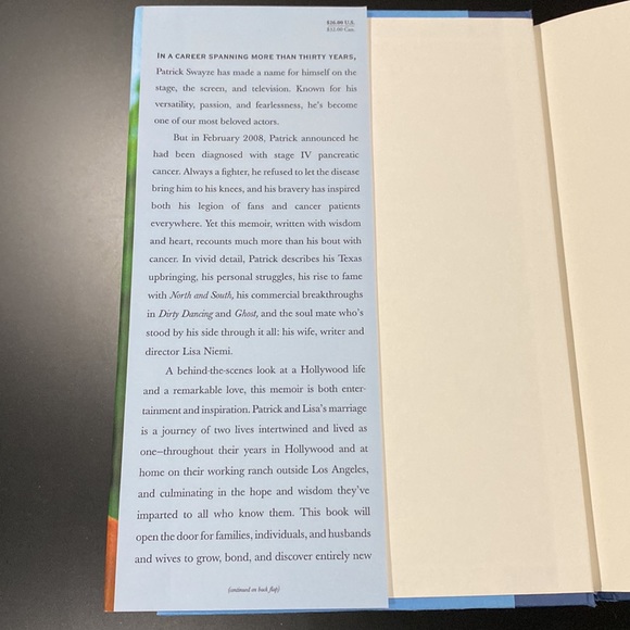 The Time of My Life by Patrick Swayze & Loss Niemi - Hardcover Novel - Picture 4 of 9